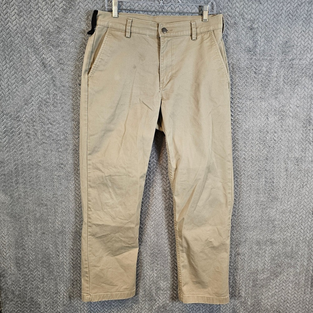 40 Grit by Duluth Trading Mens Standard Fit Chino Pants Tan‎ Khaki 32x30 Stretch